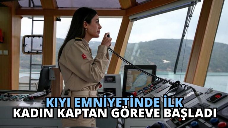 Kıyı Emniyetinde İlk Kadın Kaptan Göreve Başladı