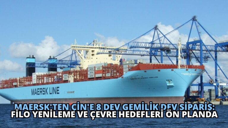 Maersk’ten Çin’e 8 Dev Gemilik Dev Sipariş: Filo Yenileme ve Çevre Hedefleri Ön Planda