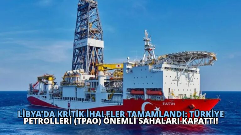 Libya’da Kritik İhaleler Tamamlandı: Türkiye Petrolleri (TPAO) Önemli Sahaları Kapattı!