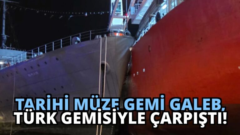 Tarihi Müze Gemi Galeb, Türk Gemisiyle Çarpıştı!