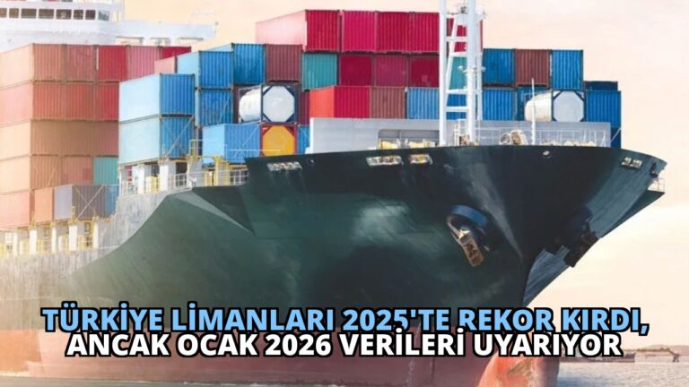 Türkiye Limanları 2025’te Rekor Kırdı, Ancak Ocak 2026 Verileri Uyarıyor